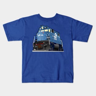 Big Blue Over Draw Kids T-Shirt